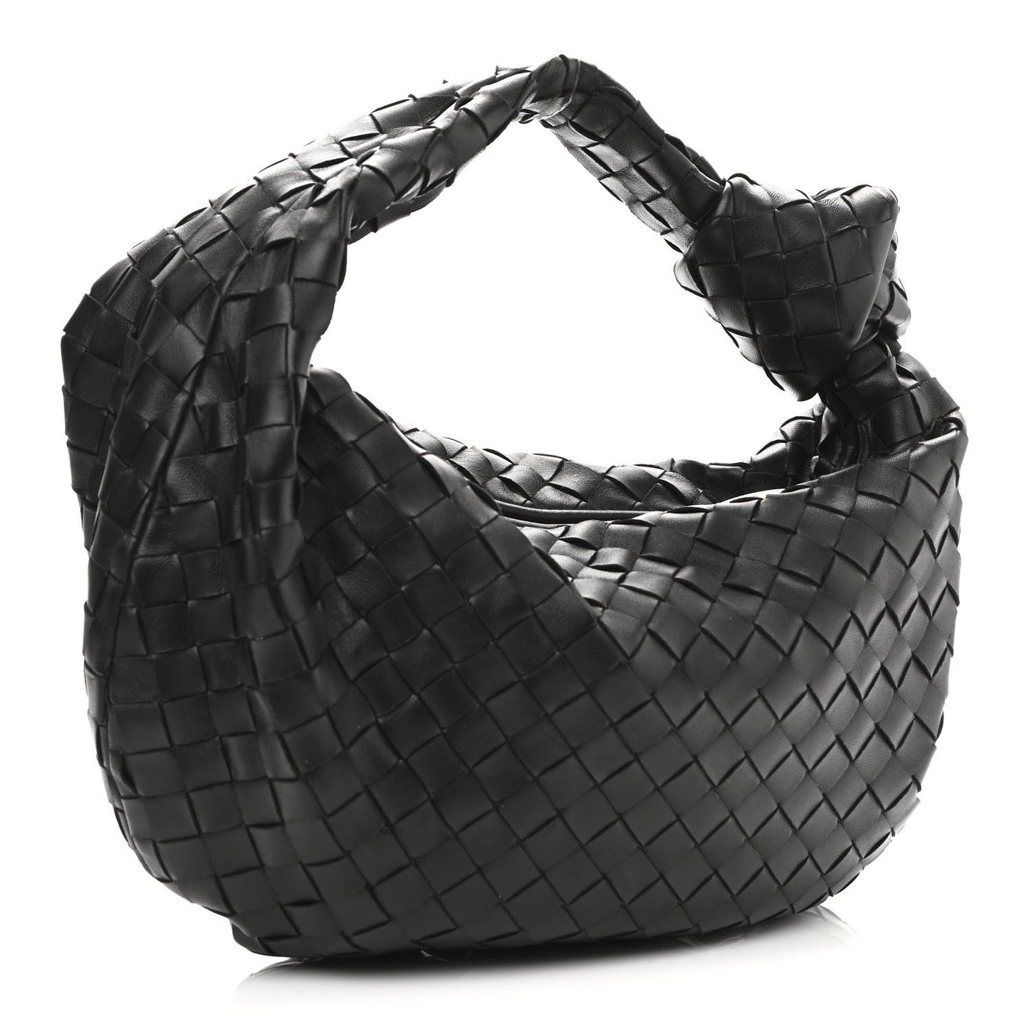 Nappa Intrecciato Teen Jodie Hobo Black