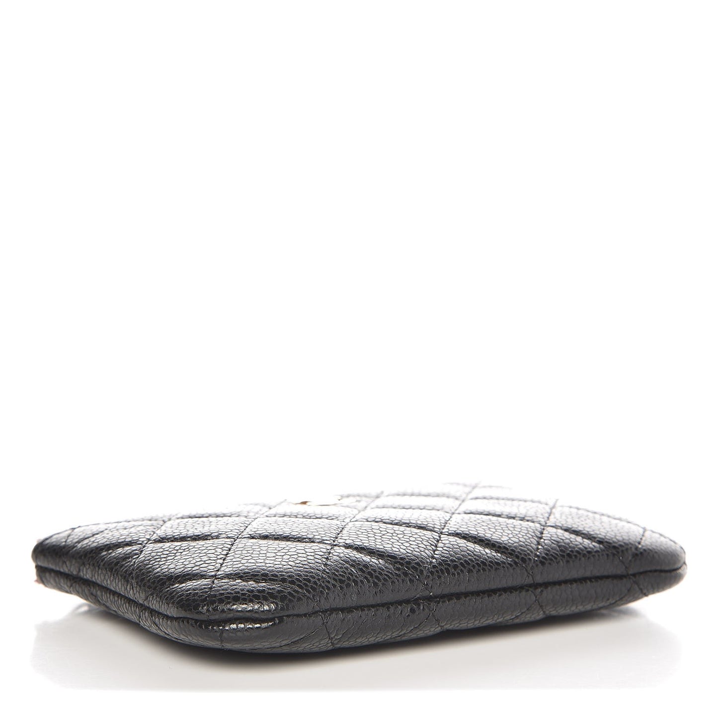 Caviar Quilted Small Cosmetic Case Black