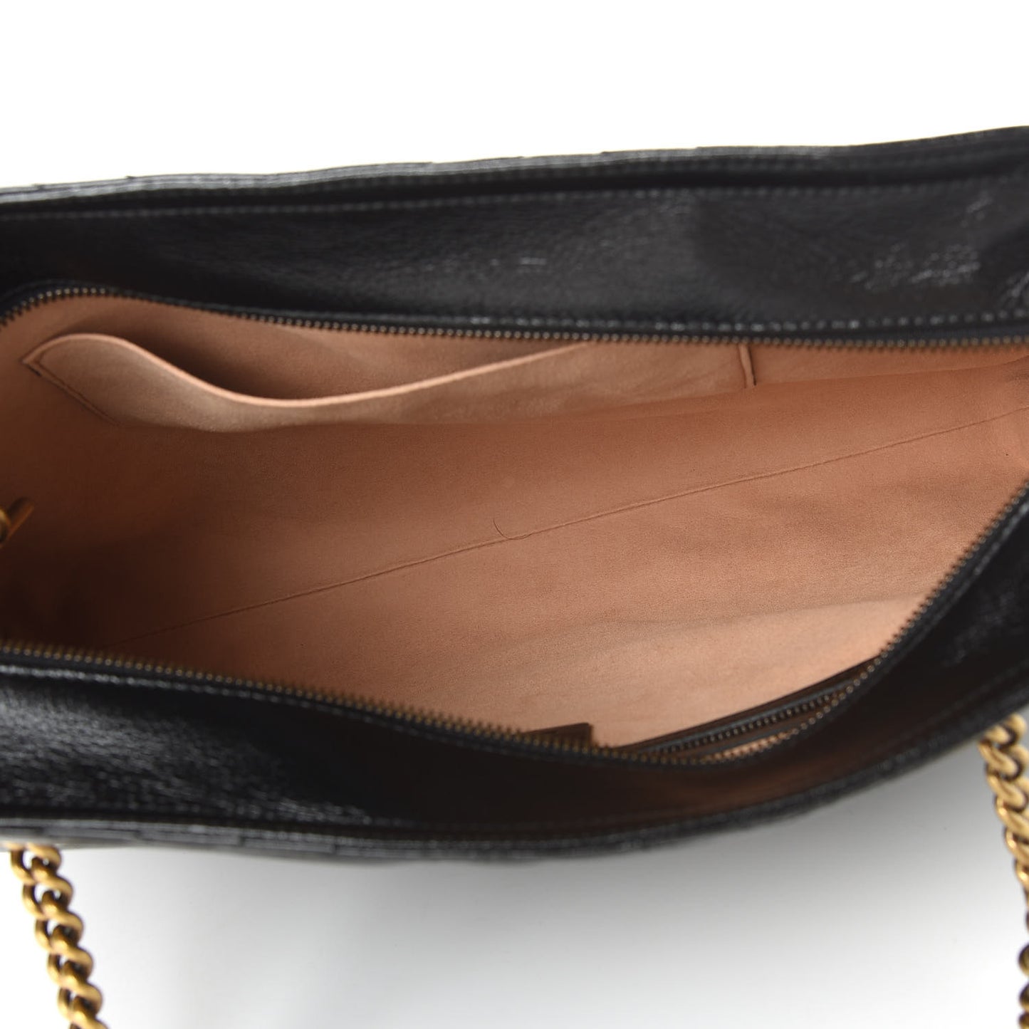 Vintage Calfskin Matelasse Medium GG Marmont Slim Tote Black
