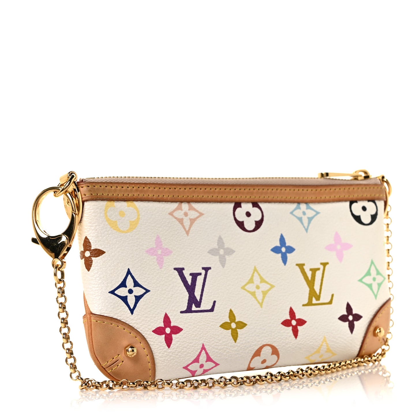 Monogram Multicolor Pochette Milla MM White