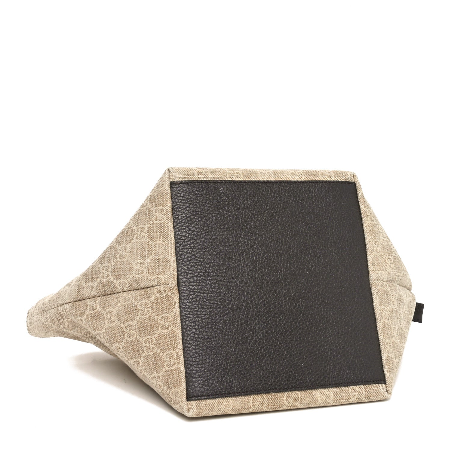 Gucci GG Monogram Mini Web Handle Bucket Tote Ivory 4 of 10