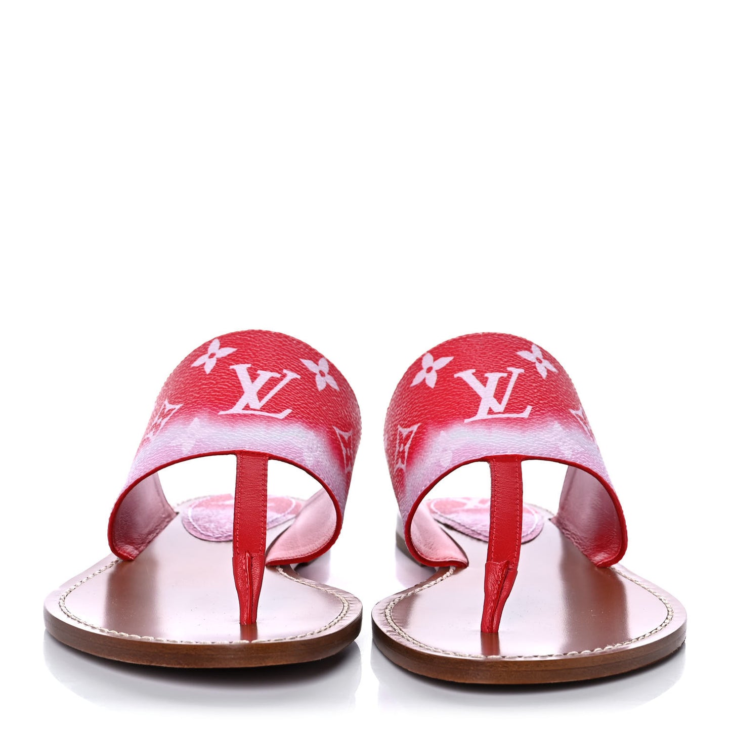 Monogram Escale Palma Sandals 36.5 Rouge