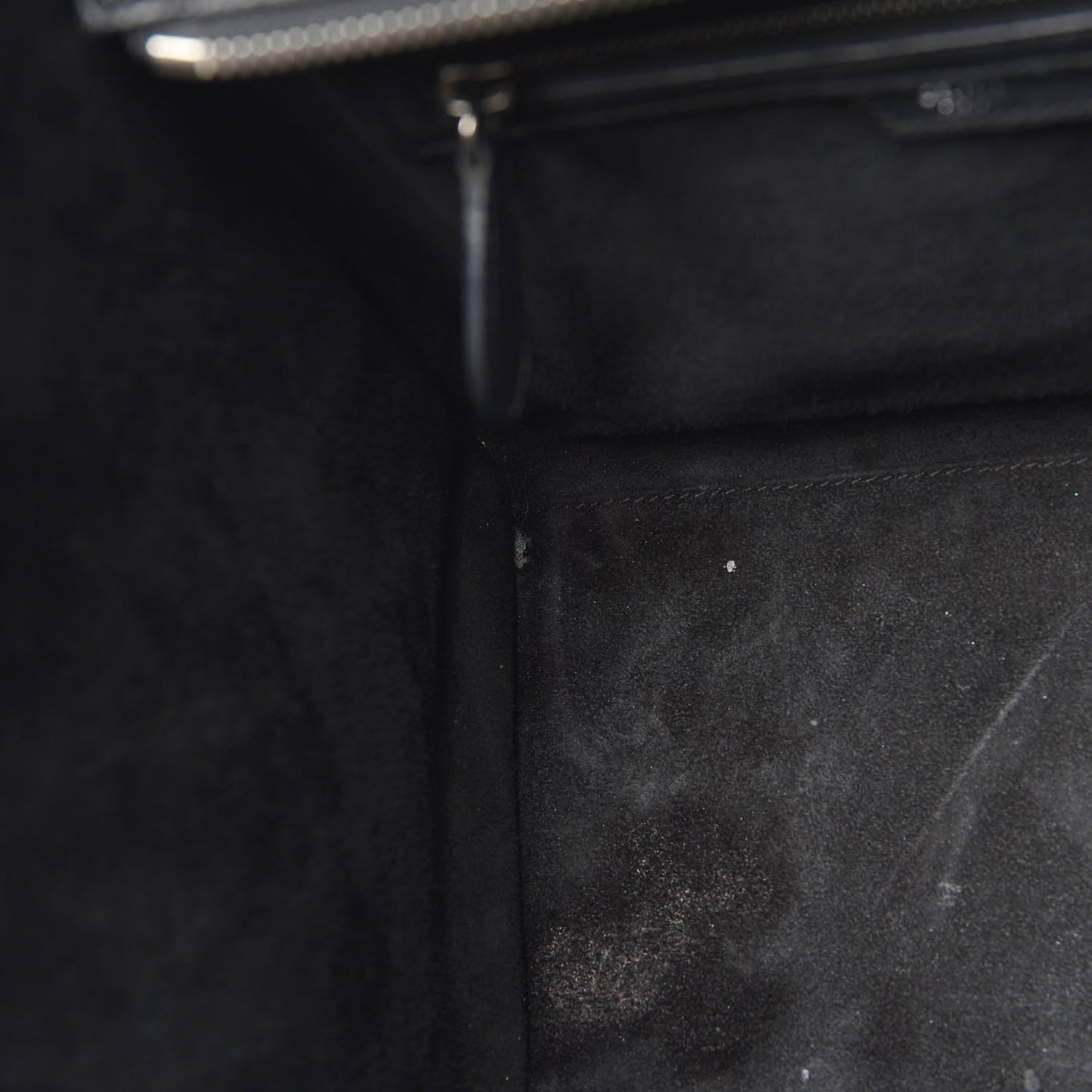 Drummed Calfskin Mini Luggage Black
