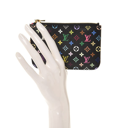 Louis Vuitton Monogram Multicolor Key Pouch Black Grenade 2 of 8