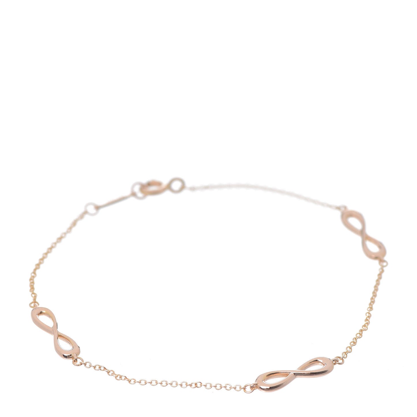 18K Rose Gold Infinity Endless Bracelet