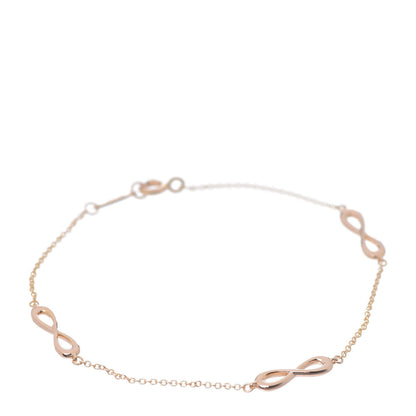 Tiffany 18K Rose Gold Infinity Endless Bracelet 1 of 6