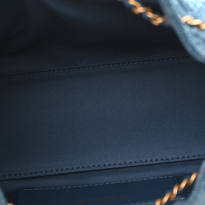 Chanel Washed Denim Quilted Mini Chanel 25 Handbag Blue 5 of 10