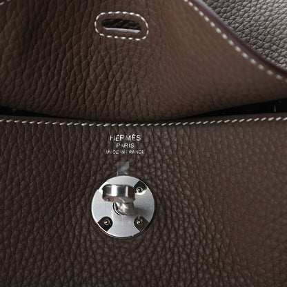 Hermes Taurillon Clemence Lindy 26 Etoupe 8 of 10