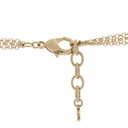 Chanel Pearl Crystal Resin CC Beaded Long Necklace Gold Pearly White Pink 4 of 4