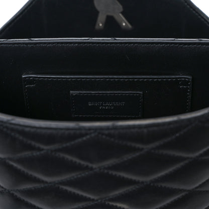 Saint Laurent Lambskin Quilted Monogram June Box Bag Black 6 of 12