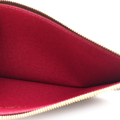 Louis Vuitton Monogram Pochette Felicie Chain Wallet Fuchsia 9 of 13