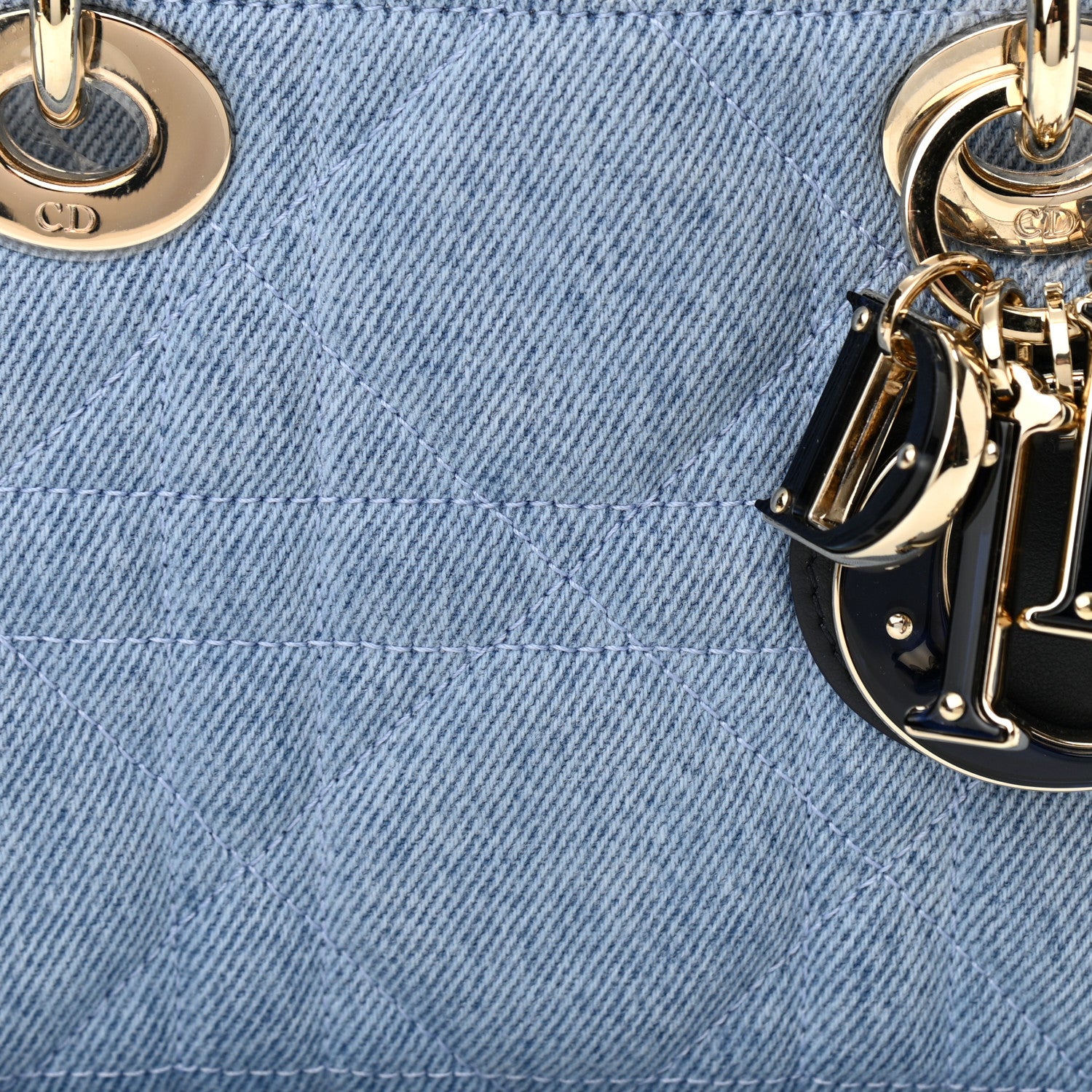 Christian Dior Denim Macrocannage Lady D-Joy Blue 1144177