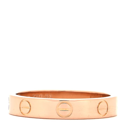 Cartier 18K Pink Gold 3.5mm LOVE Wedding Band Ring 54 6.75 1 of 4