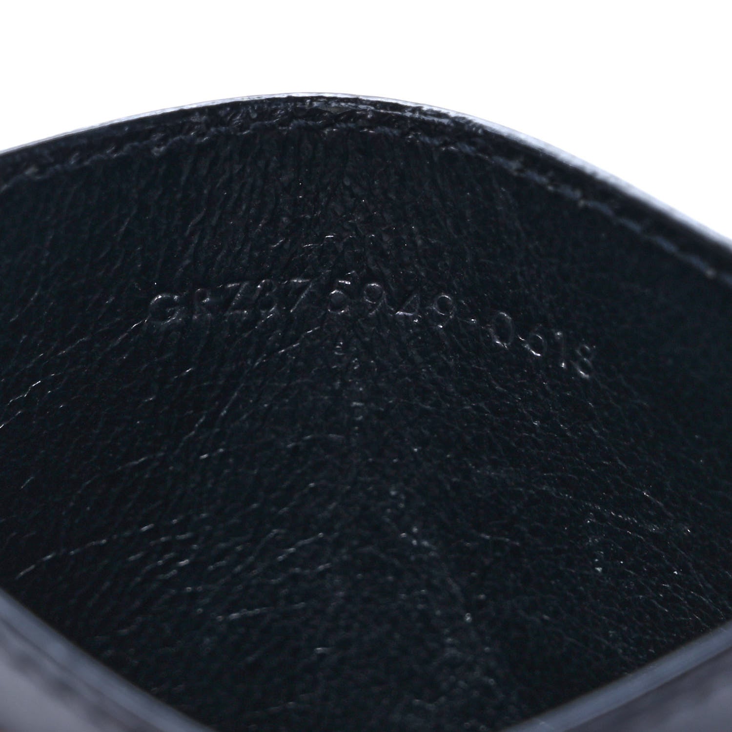 Saint Laurent Calfskin Smoking Forever Patch Credit Card Case Black 7 of 9
