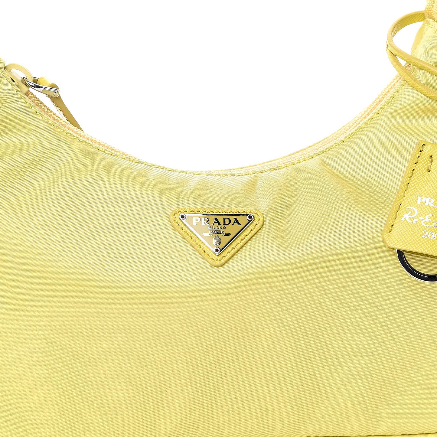 Tessuto Nylon Saffiano Mini Re-Edition 2000 Bag Ananas