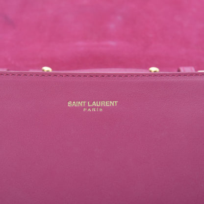 Saint Laurent Calfskin Small Classic Y Satchel Fuchsia 9 of 14
