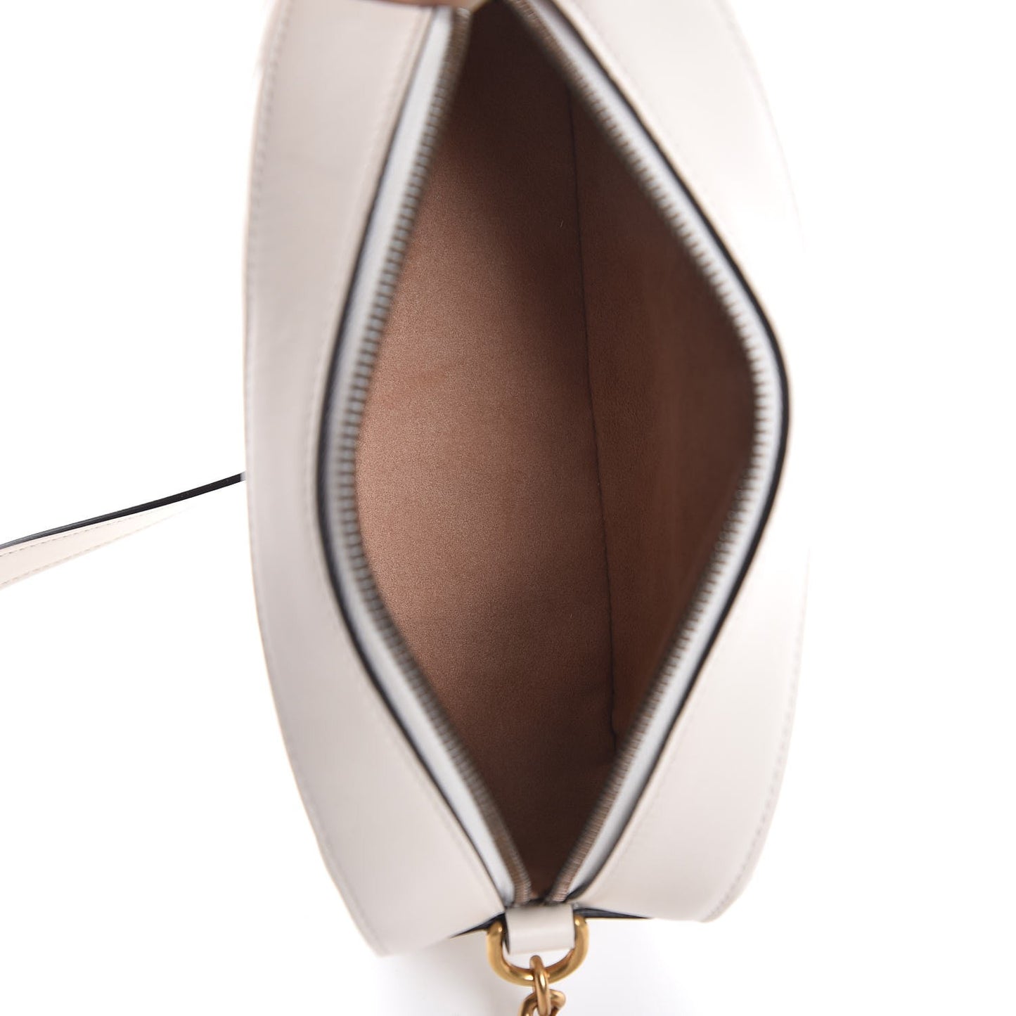 Calfskin Matelasse Animal Studs Small GG Marmont Chain Shoulder Bag White