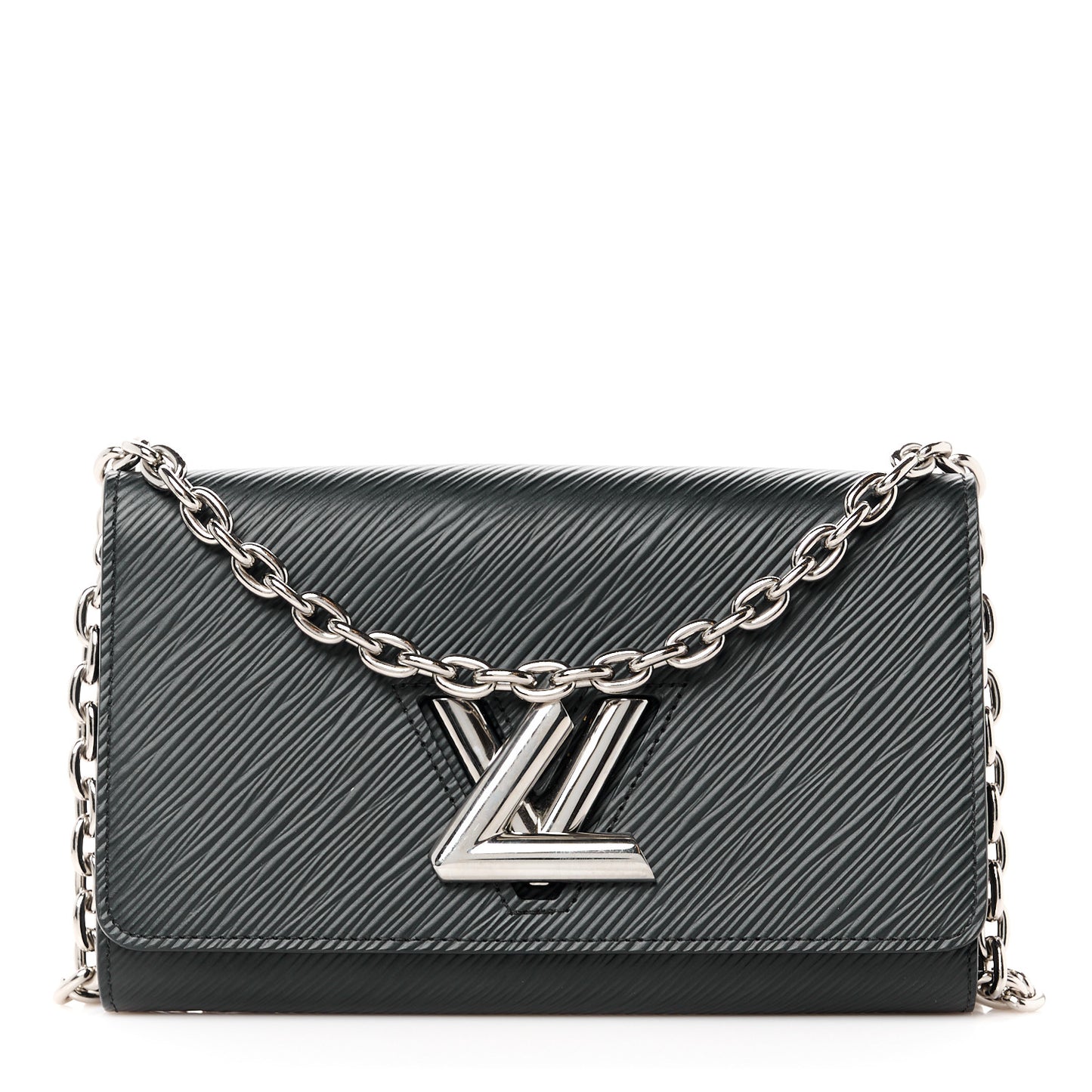 Epi Twist Chain Wallet Black