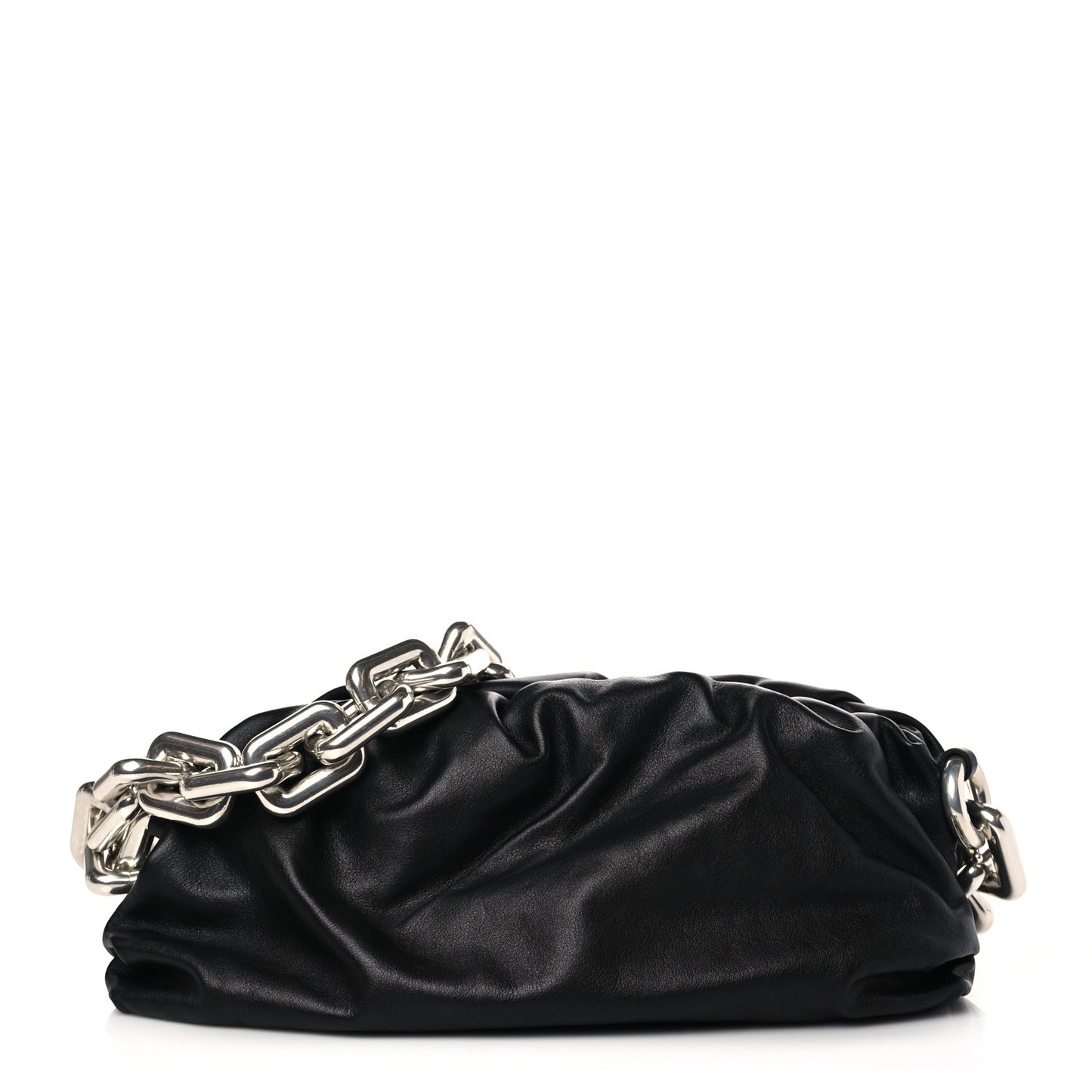 Patent Calfskin Large Muse Gray