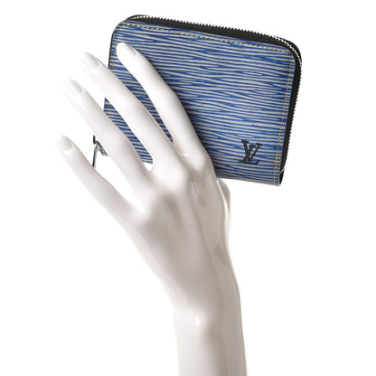 Louis Vuitton Epi Zippy Coin Purse Denim Light 2 of 8