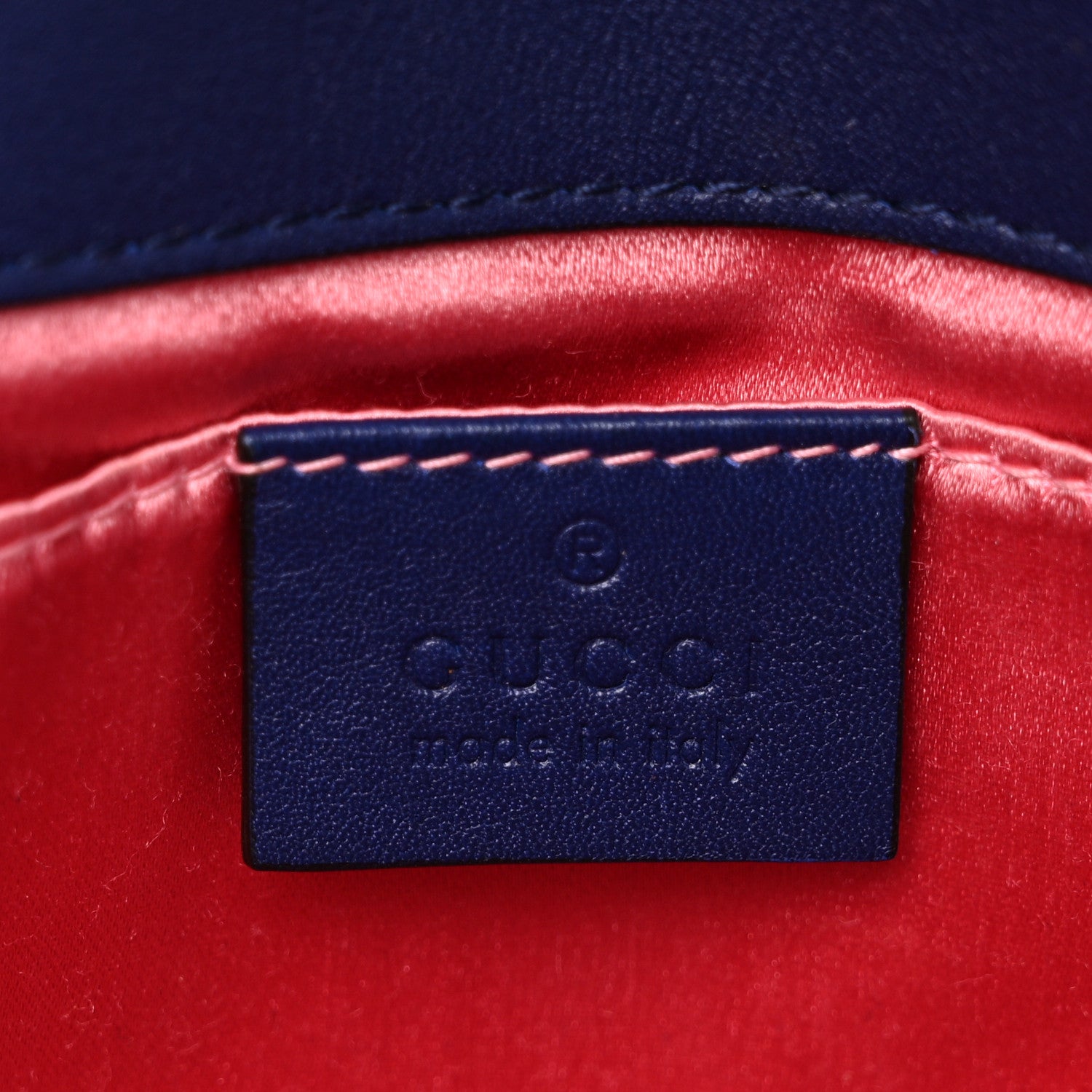 Gucci Velvet Matelasse Mini GG Marmont Shoulder Bag Cobalt Blue 7 of 10