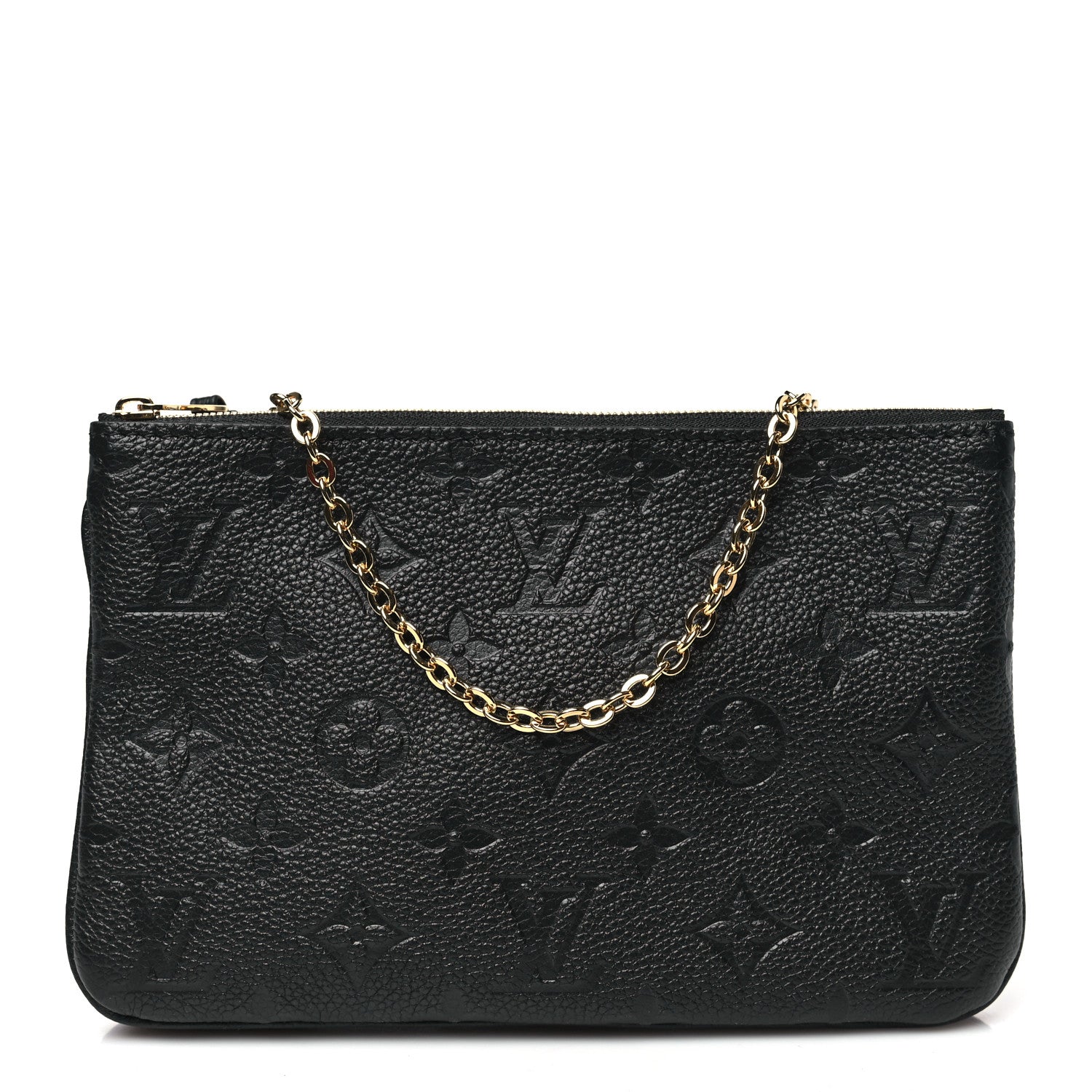 Louis Vuitton Empreinte Double Zip Pochette Black 1 of 10