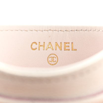 Chanel Caviar Quilted Textured CC Card Holder White 6 of 13