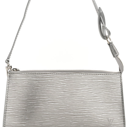 Louis Vuitton Epi Pochette Accessories Metallic Silver 7 of 10