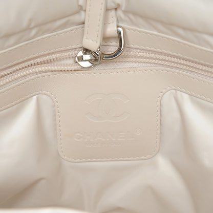 Chanel Nylon Tweed Printed Medium Coco Cocoon Reversible Tote White 8 of 12