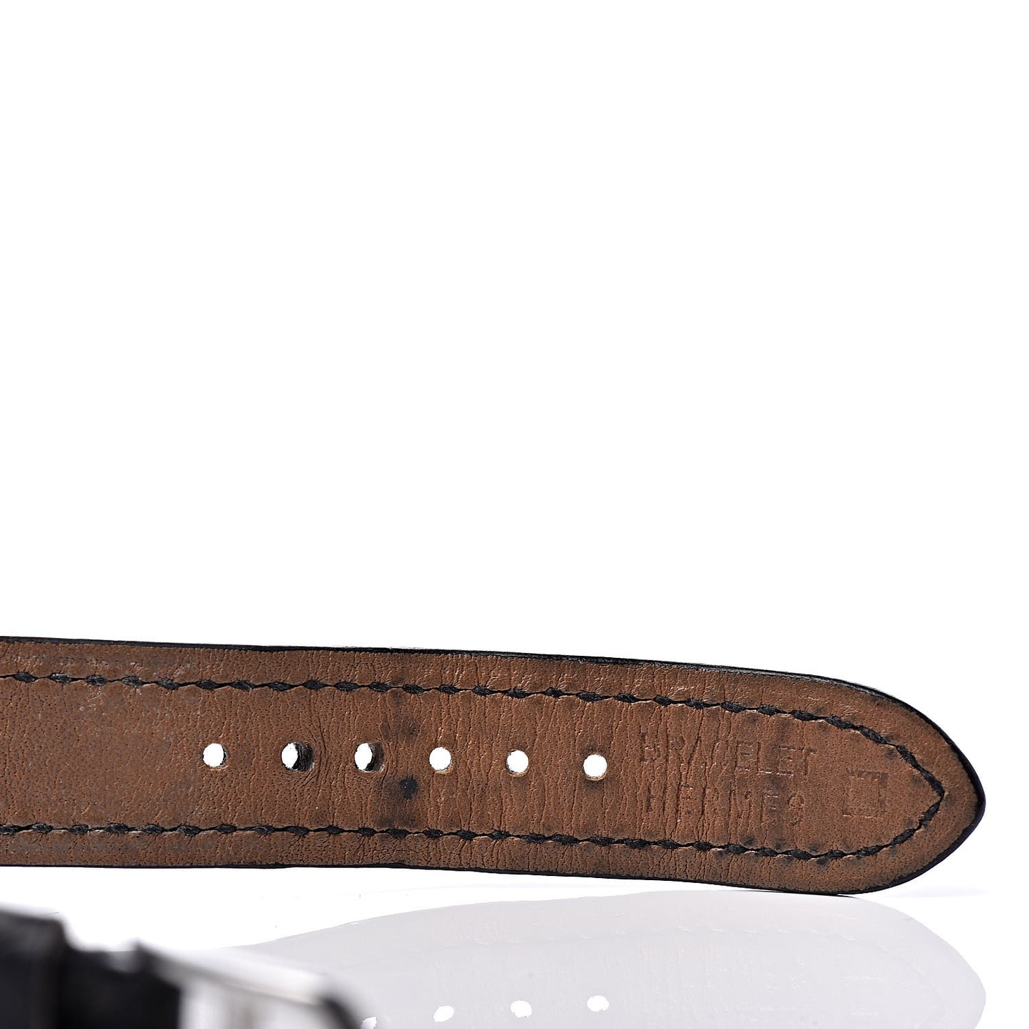 Stainless Steel Alligator 21mm Heure H Hour Quartz Watch Noir