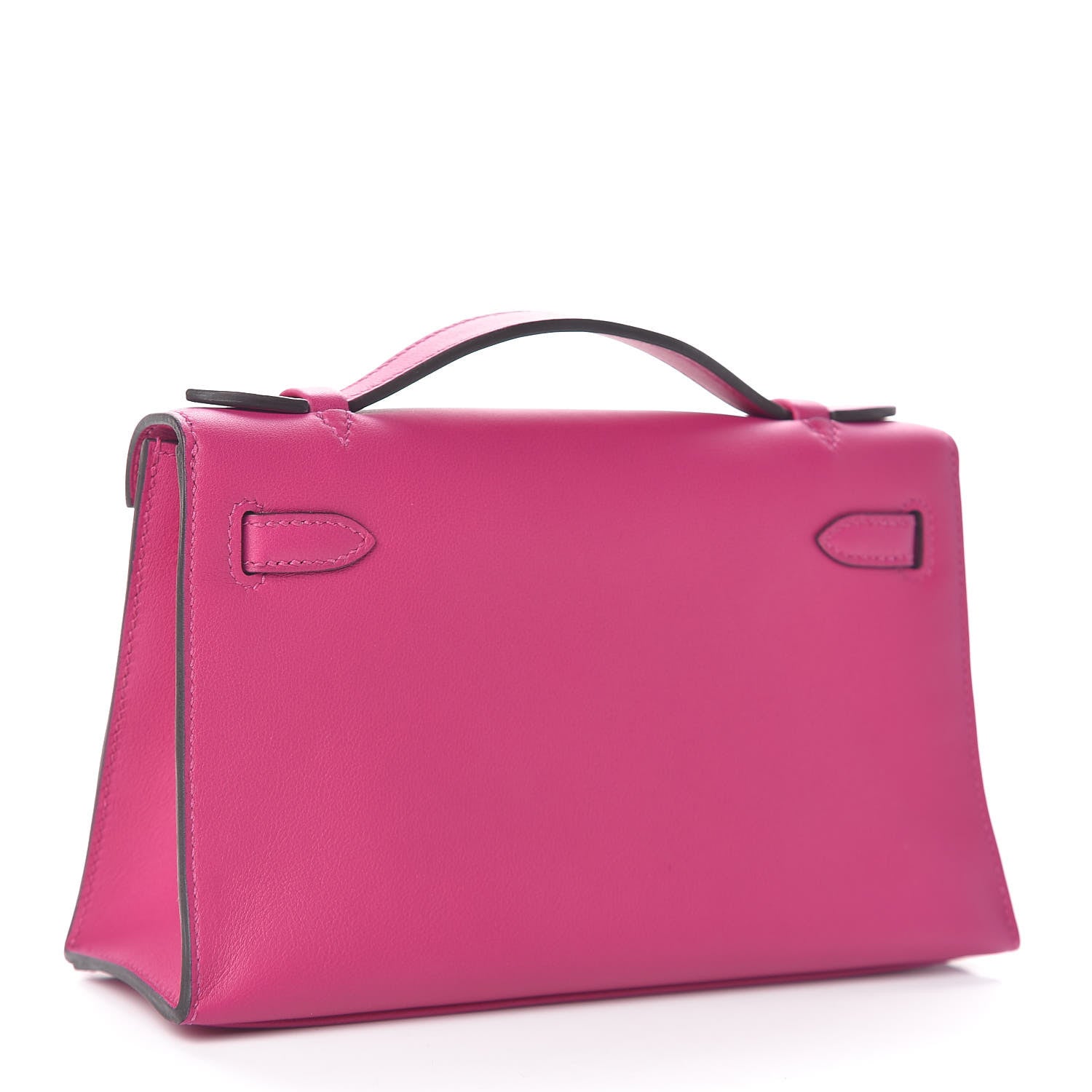 Hermes Swift Kelly Pochette Clutch Rose Pourpre 3 of 27
