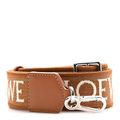Loewe Calfskin Jacquard Anagram Strap Tan 1 of 4