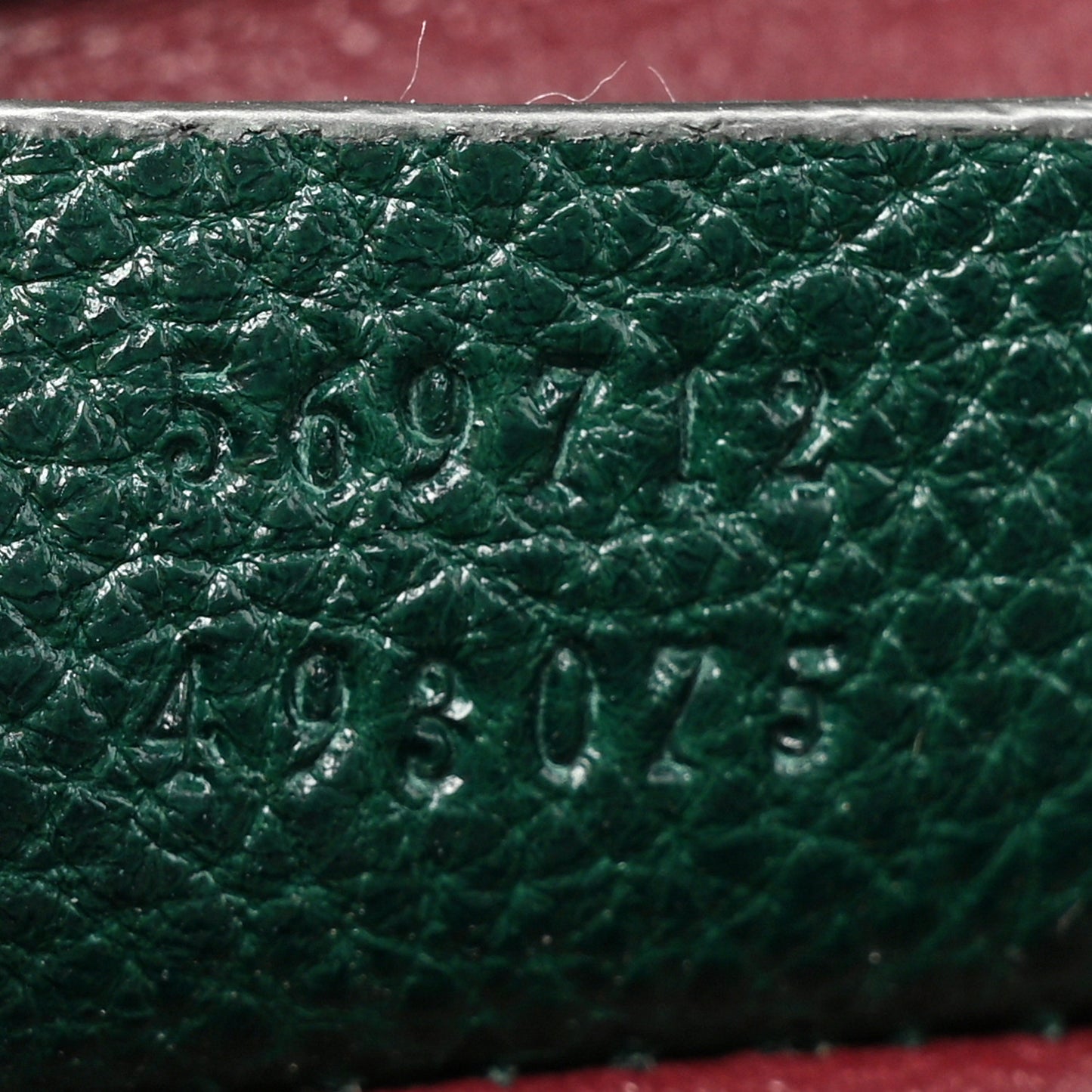 Grainy Calfskin Small Zumi Top Handle Bag Vintage Green