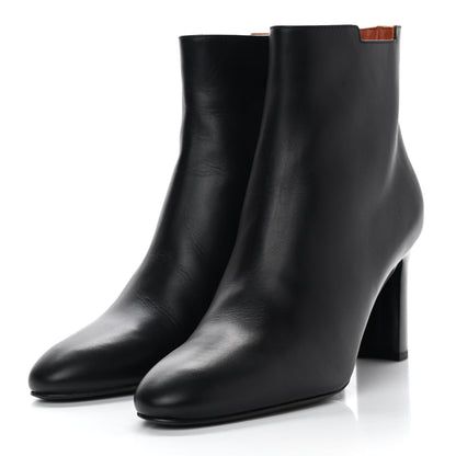 Hermes Calfskin Delice Ankle Boots 37.5 Black 3 of 10
