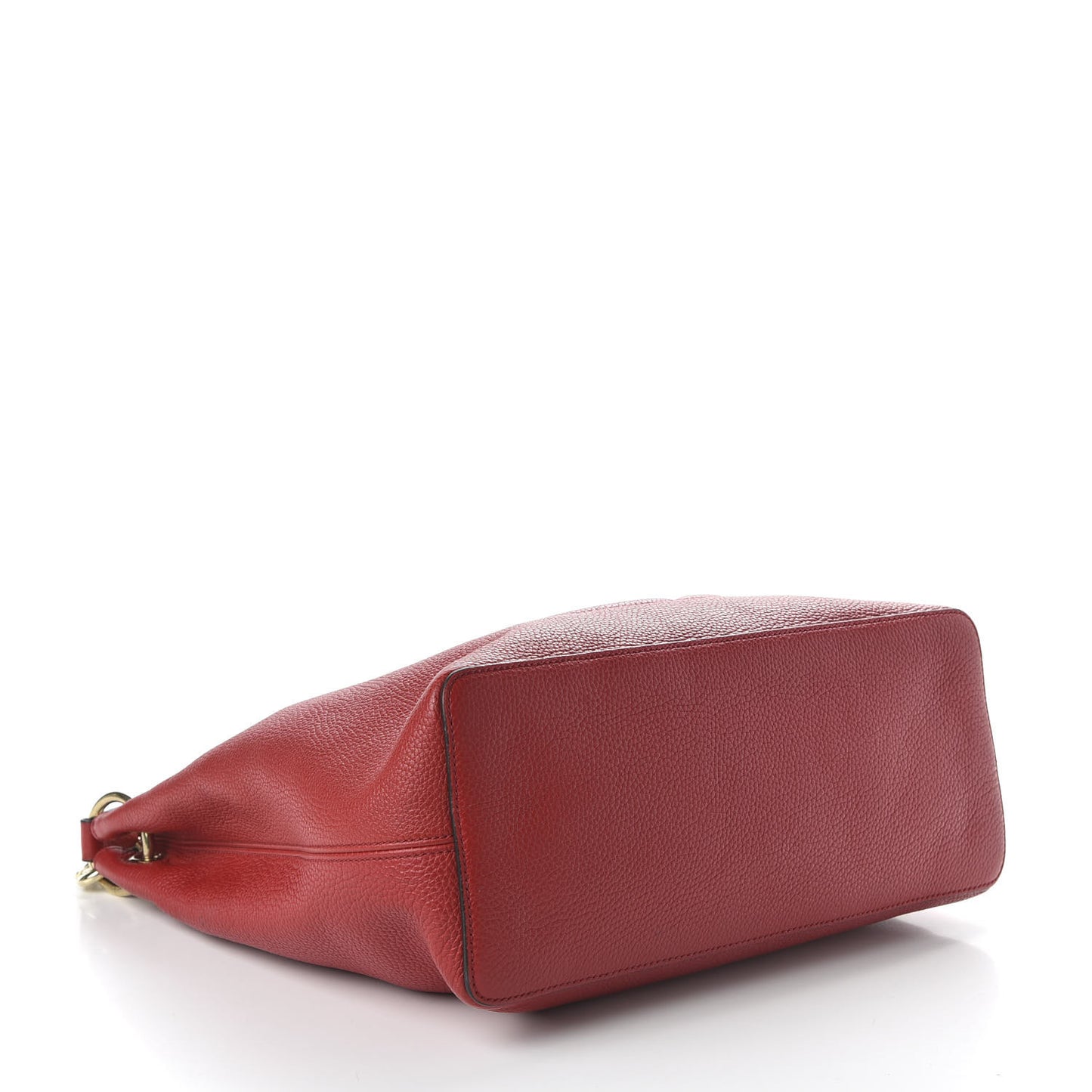 Pebbled Calfskin Large Soho Hobo Tabasco Red