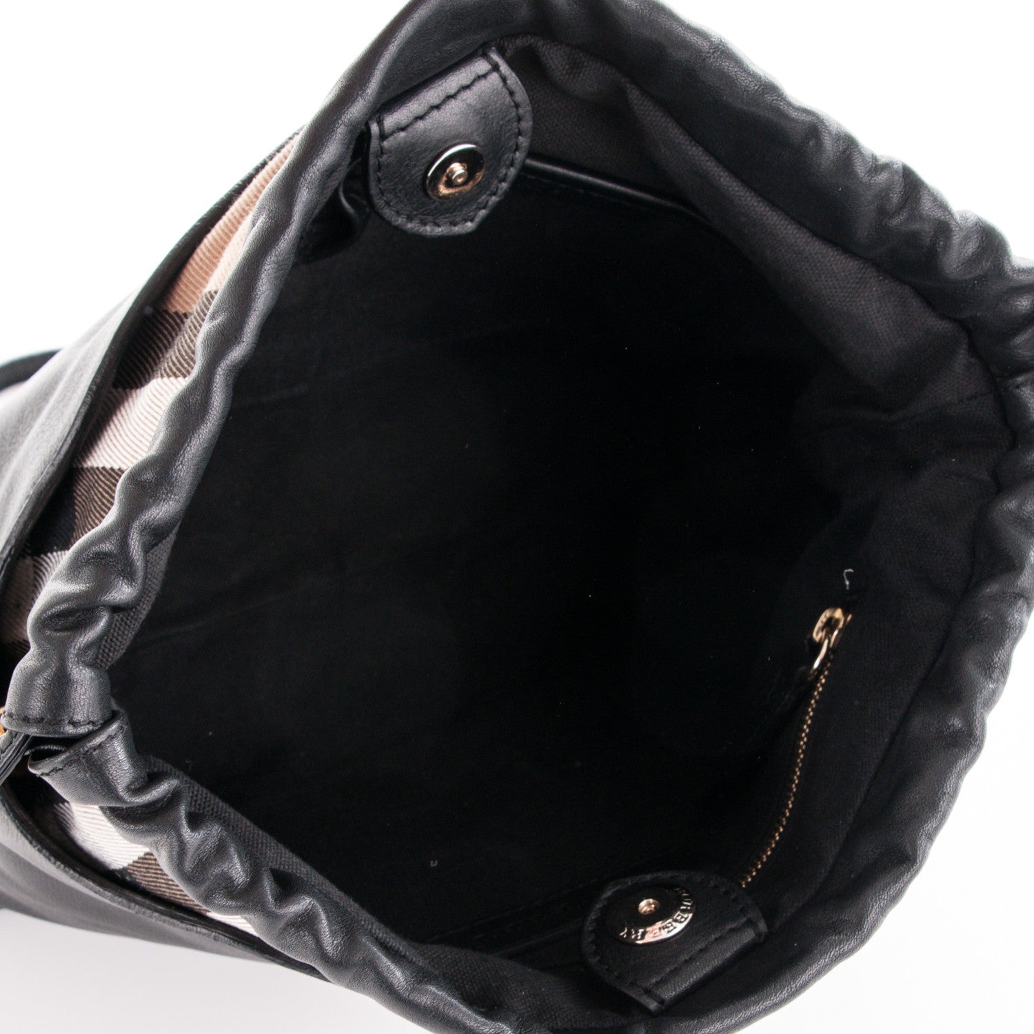 Burberry Calfskin House Check Little Crush Black 5 of 8