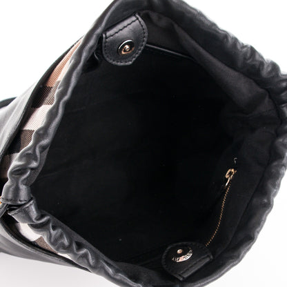 Burberry Calfskin House Check Little Crush Black 5 of 8