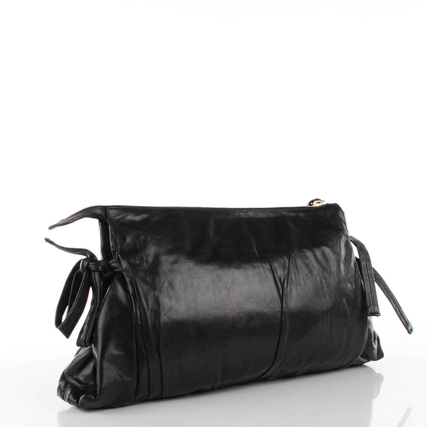 Gucci Leather Large Hysteria Clutch Black 3 of 7
