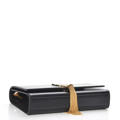 Saint Laurent Smooth Calfskin Medium Classic Monogram Kate Tassel Satchel Black 4 of 6