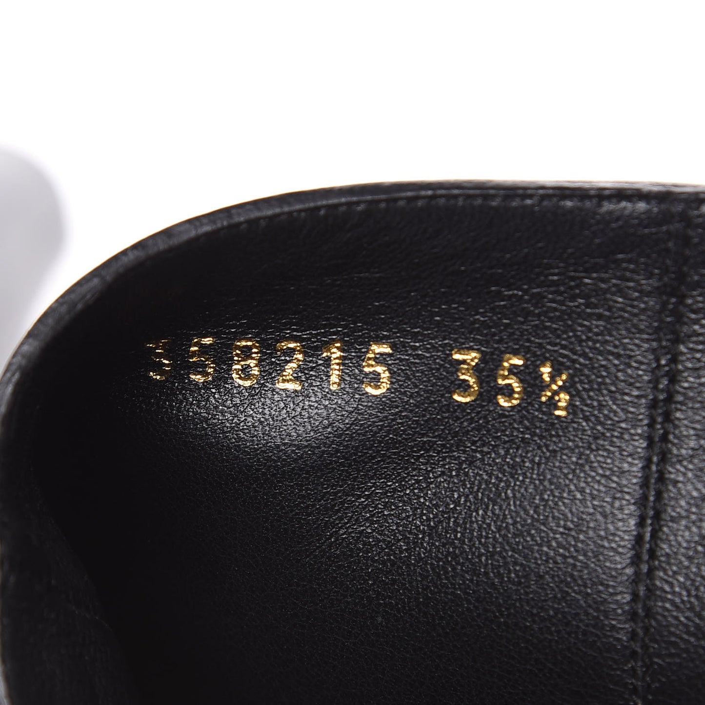 Calfskin Tess Horsebit Tall Boots 35.5 Black