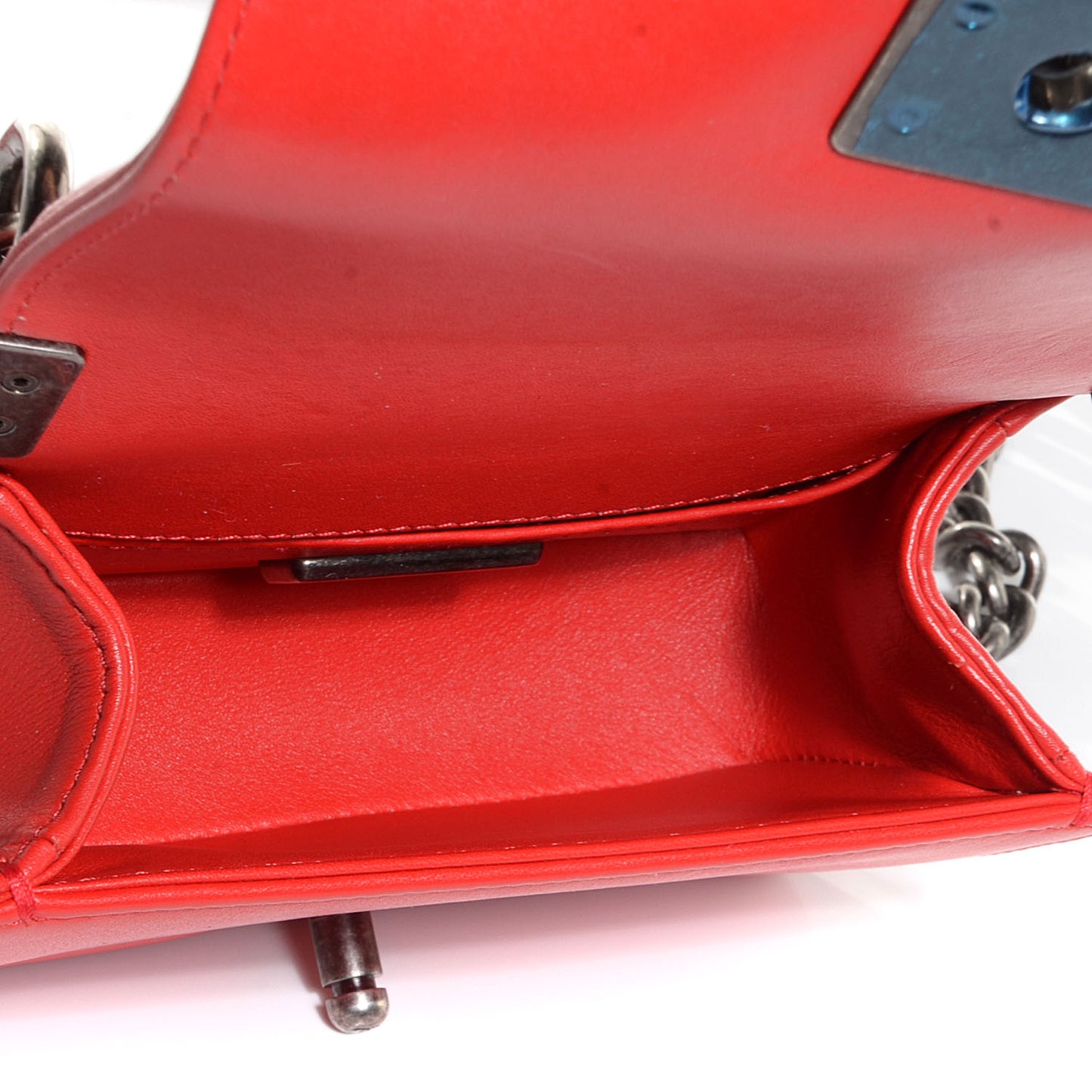 Galuchat Lambskin Mini Boy Flap Red