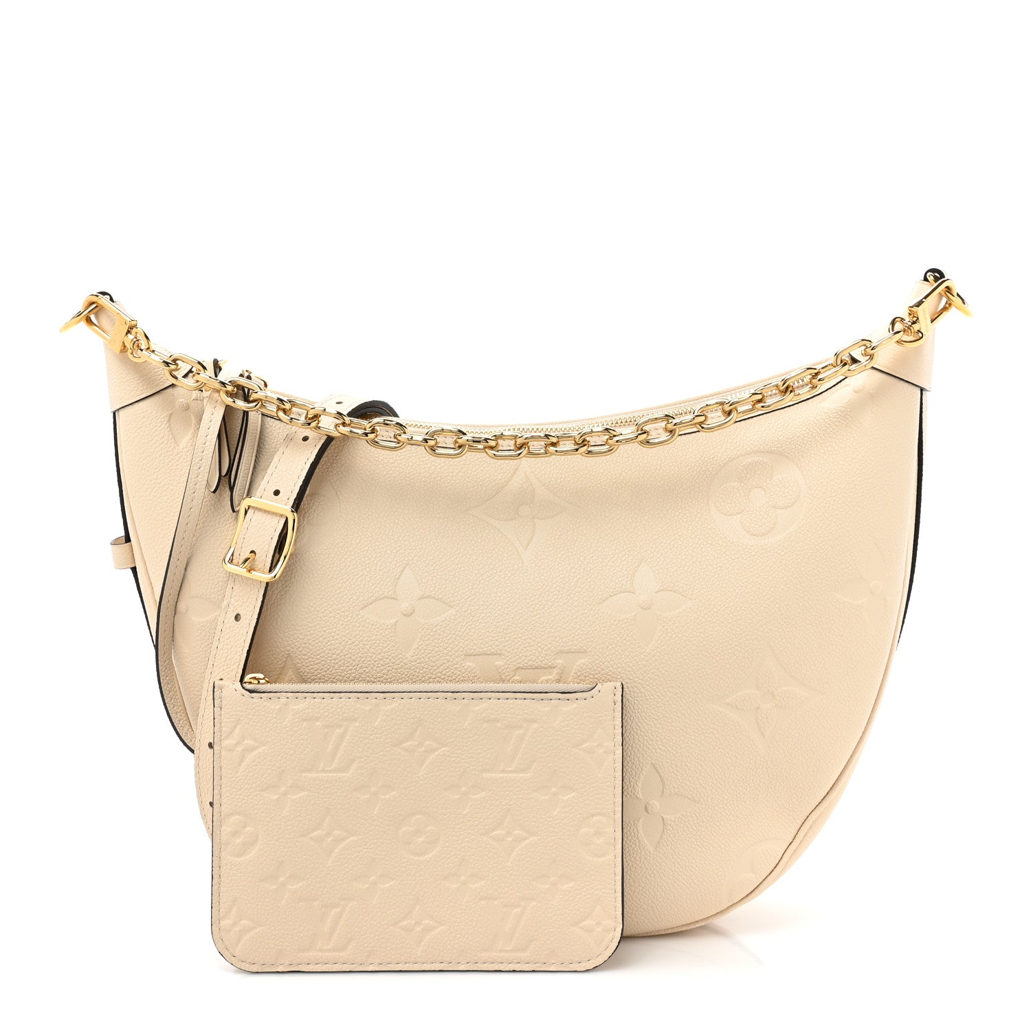 Louis Vuitton Empreinte Monogram Giant Loop Hobo Cream 3 of 13