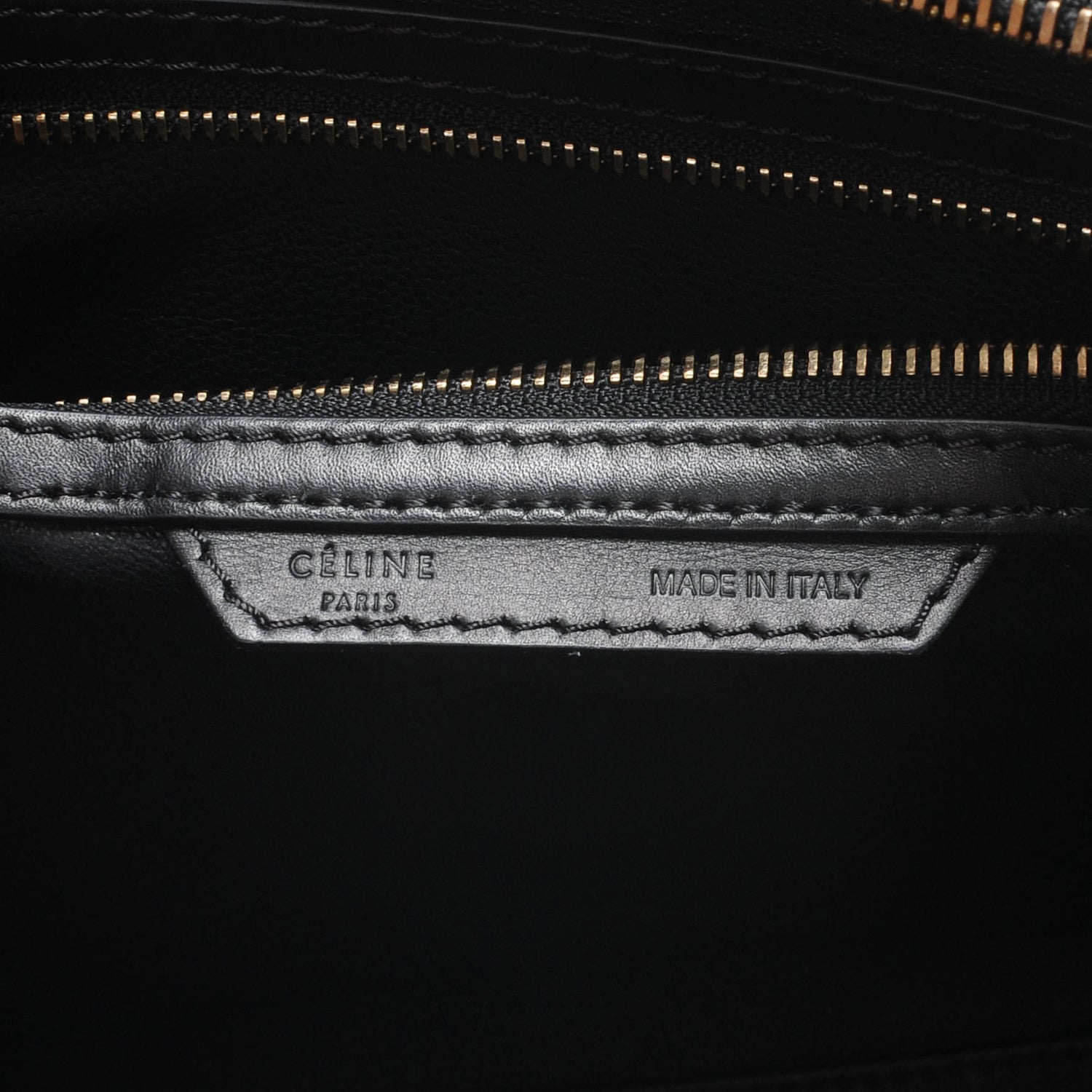 Celine Smooth Calfskin and Linen Mini Luggage Navy Black Khaki 7 of 8