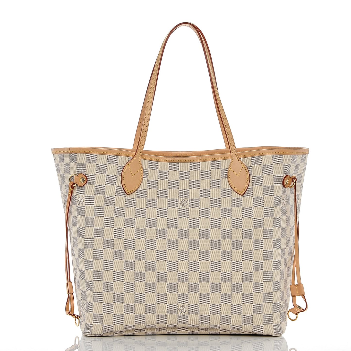 Damier Azur Neo Neverfull MM Rose Ballerine