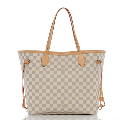 Louis Vuitton Damier Azur Neo Neverfull MM Rose Ballerine 3 of 8