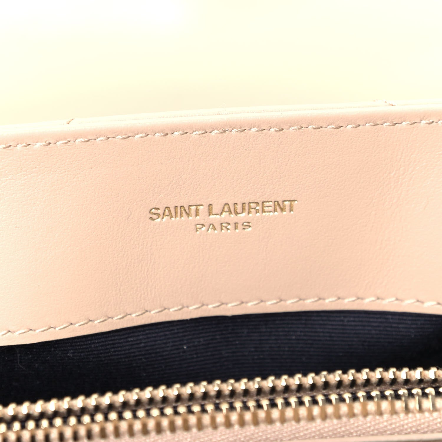 Saint Laurent Calfskin Y Quilted Monogram Small Loulou Chain Satchel Dark Beige 5 of 5