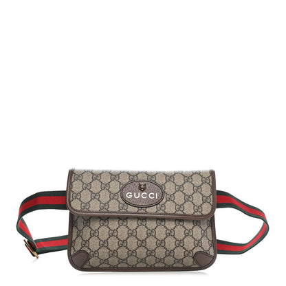 Gucci GG Supreme Monogram Neo Vintage Web Belt Bag Brown 1 of 9