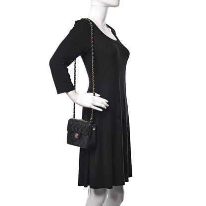 Chanel Lambskin Quilted Mini Square Flap Black 2 of 10
