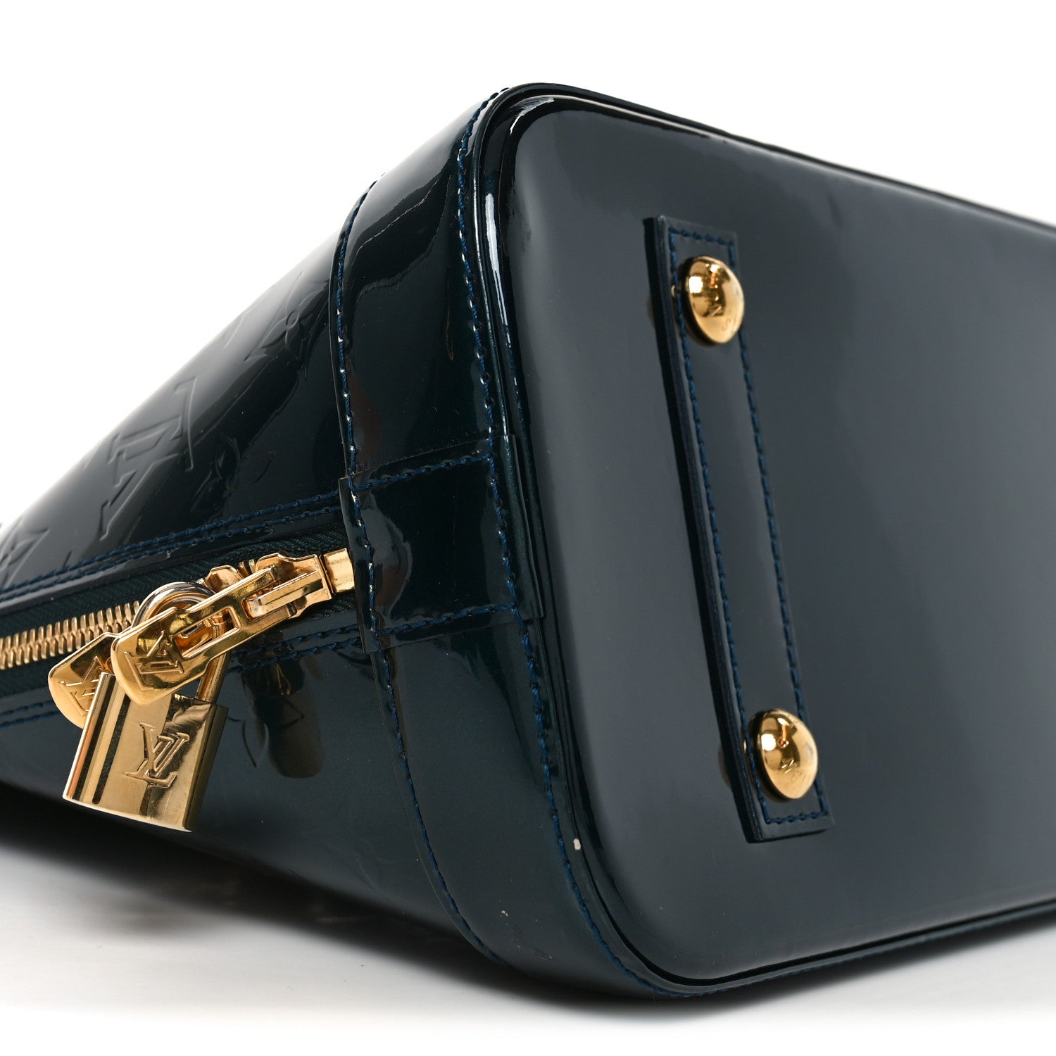 Louis Vuitton Vernis Alma PM Blue Nuit 1850248 – FASHIONPHILE