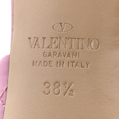 Valentino Garavani Nappa Quilted Roman Stud 65mm Slide Sandals 38.5 Giacinto 7 of 9